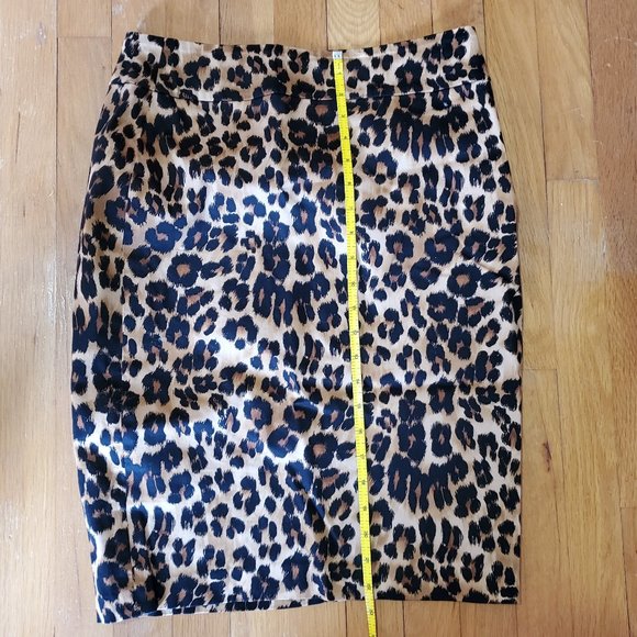 Charter Club Cheetah Print Pencil Skirt Size 6 - Picture 5 of 7